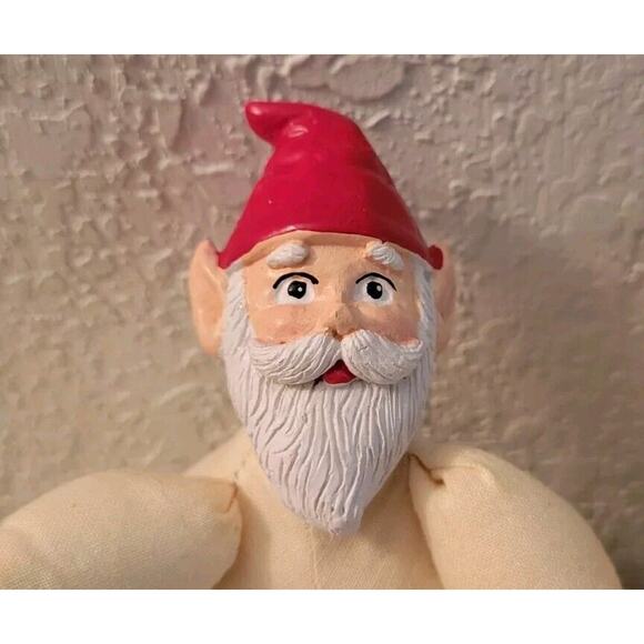 Mini Muslin Santa Elf Doll and Mrs. Santa Just For Keeps Crafts Christmas Vtg. - Picture 6 of 9